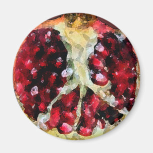 Pomegranate Watercolor - Magnet