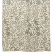 Pomegranate William Morris sepia Duschvorhang (Vorderseite)