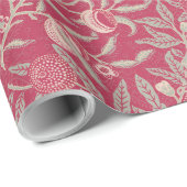 Pomegranate William Morris viva magenta Wrapping P Geschenkpapier (Rolleneckpunkt)