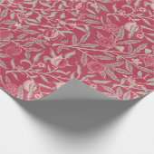 Pomegranate William Morris viva magenta Wrapping P Geschenkpapier (Ecke)