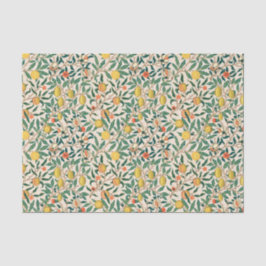 Pomegranate William Morris weiches Original, weiß Seidenpapier