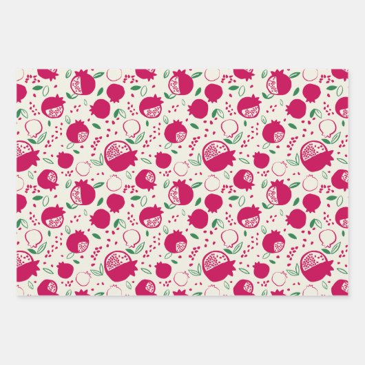 Pomegranate Wrapping Paper - Trial Geschenkpapier Set (Vorderseite 3)