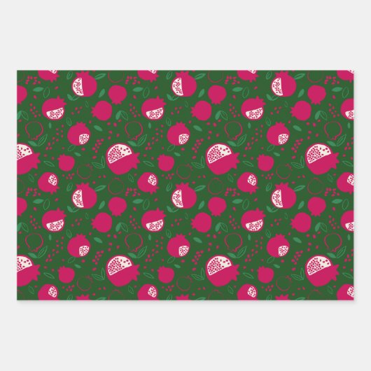 Pomegranate Wrapping Paper - Trial Geschenkpapier Set (Vorderseite 2)
