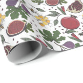 Pomegranates, Figs and Honey Bees Geschenkpapier (Rolleneckpunkt)