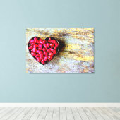 "Pomegranates Heart Fruit" Niedliches Foto. Jetzt  Leinwanddruck (Insitu (Holzboden))