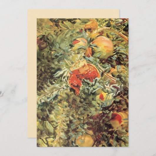 Pomegranates II von John Singer Sargent (Vorne/Hinten)