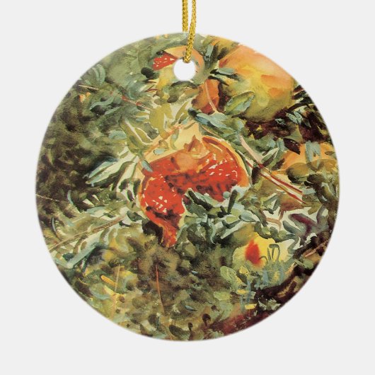 Pomegranates II von John Singer Sargent Keramik Ornament (Vorne)