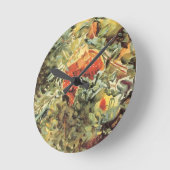 Pomegranates II von John Singer Sargent Runde Wanduhr (Winkel)