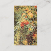 Pomegranates II von John Singer Sargent Visitenkarte (Rückseite)