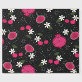 Pomegranatfruchthirsche Geschenkpapier (Flach)