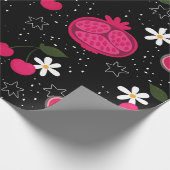 Pomegranatfruchthirsche Geschenkpapier (Ecke)