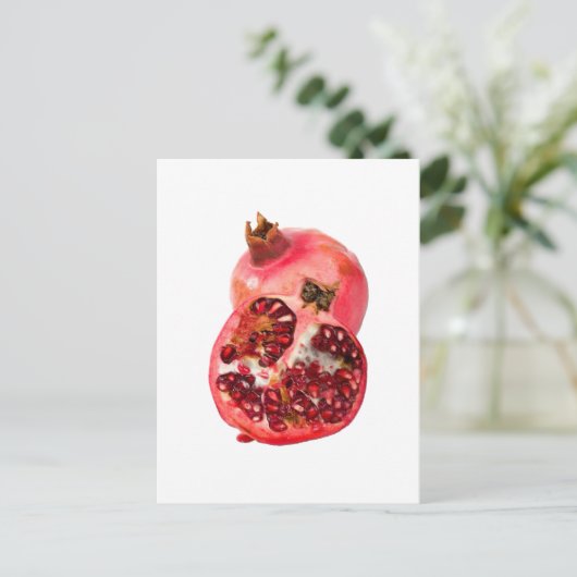 Pomegranit Postkarte (Stehend Vorderseite)