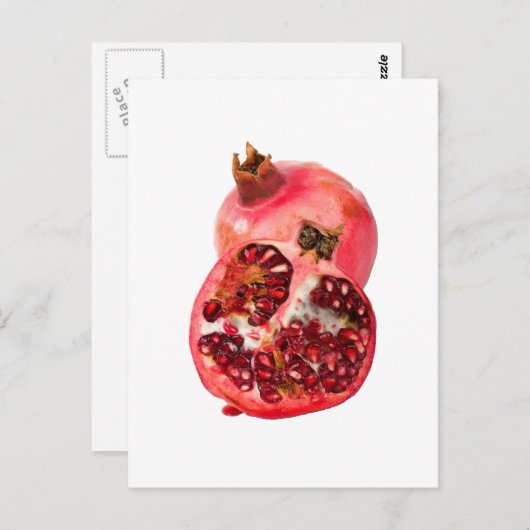 Pomegranit Postkarte (Vorne/Hinten)