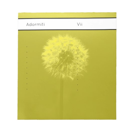Pomelnic Notizblock (Vorderseite)