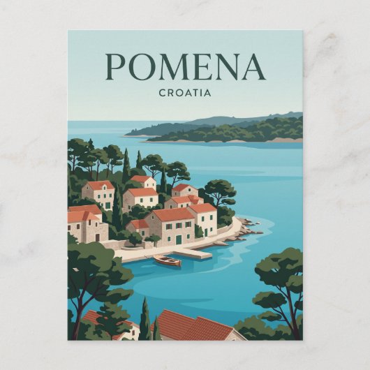 Pomena Kroatien Postkarte (Vorderseite)