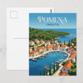 Pomena Kroatien Postkarte (Vorne/Hinten)