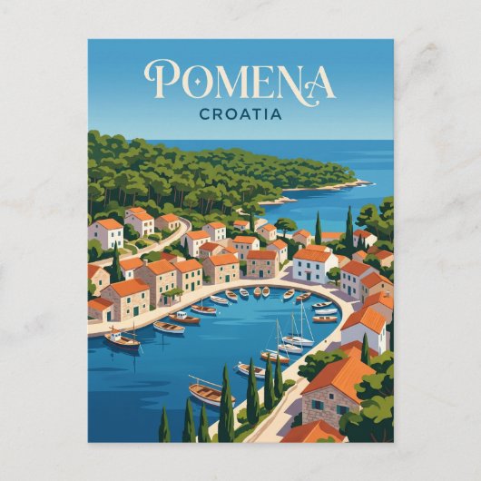 Pomena Kroatien Postkarte (Vorderseite)