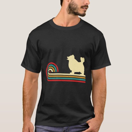 Pomeranian Aesthetic Retro Pomeranian Dog Animal P T-Shirt (Vorderseite)