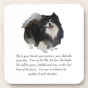 Pomeranian Andenken Männlich Untersetzer