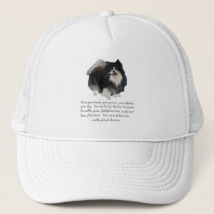 Pomeranian Andenken Rüde Truckerkappe