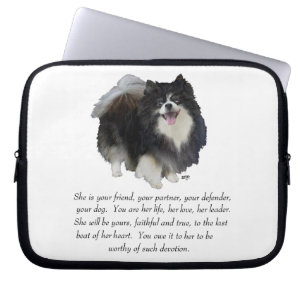 Pomeranian Andenken Weiblich Laptopschutzhülle