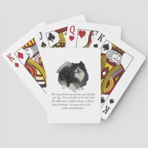 Pomeranian Andenken Weiblich Spielkarten