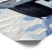 Pomeranian Christmas Red Truck Holiday Gift Poster (Ecke)