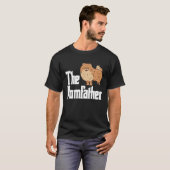 Pomeranian Dad Daddy Pom Dog  Pomeranian Owner T-Shirt (Vorne ganz)