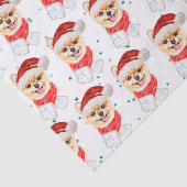 Pomeranian Dog Breed Christmas Stars Seidenpapier (Ausschnitt)