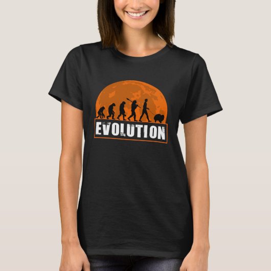 Pomeranian Dog Dad Human Evolution T-Shirt (Vorderseite)
