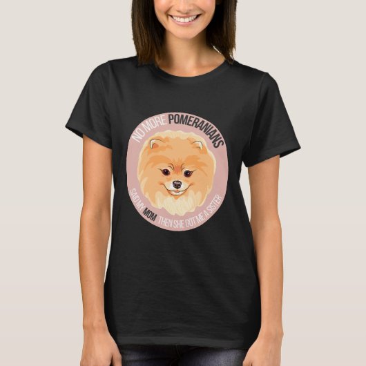 Pomeranian Dog Meme Sticker T-Shirt (Vorderseite)