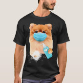 Pomeranian Face Mask T-Shirt (Vorderseite)