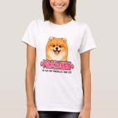 🐾 Pomeranian-Fan-Schild 🐾 T-Shirt (Vorderseite)