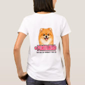 🐾 Pomeranian-Fan-Schild 🐾 T-Shirt (Rückseite)