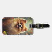 Pomeranian-Gepäckanhänger Gepäckanhänger (Vorderseite horizontal)
