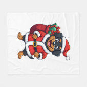 Pomeranian-Geschenk Überraschung Fleecedecke (Vorderseite (Horizontal))