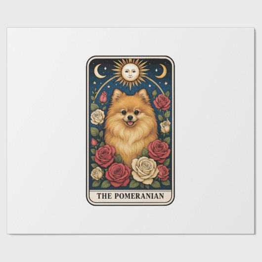 Pomeranian Geschenkpapier (Flach)