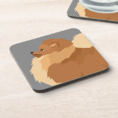 Pomeranian Getränkeuntersetzer (Linke Seite)