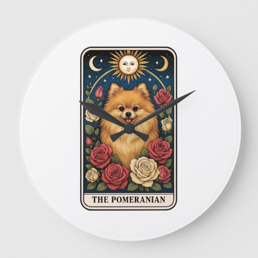 Pomeranian Große Wanduhr (Vorderseite)