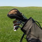Pomeranian-Hunde-Golf-Driver-Abdeckung, schwarzes Golf Headcover (In SItu)