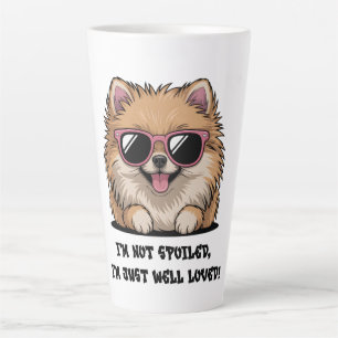 Pomeranian Ich bin nicht verwöhnt, sondern gut gel Milchtasse