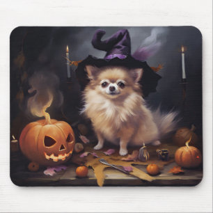 Pomeranian-Kürbisse Halloween Gruselig Mousepad