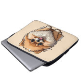 Pomeranian Laptopschutzhülle (Vorne Knopf)