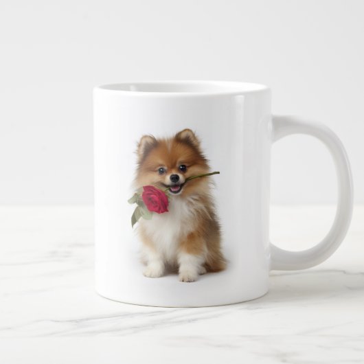 Pomeranian Liebe Jumbo-Tasse (Rechts)