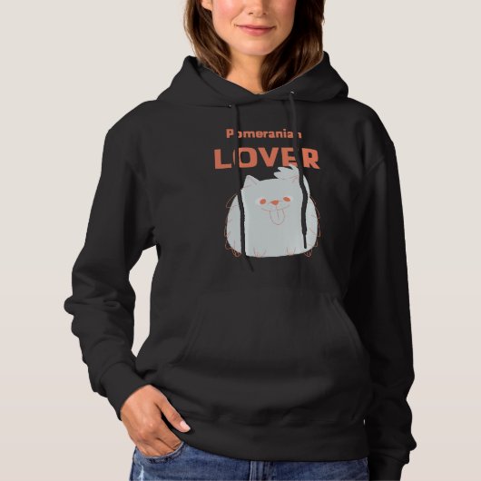 Pomeranian Lover Hoodie (Vorderseite)