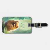 Pomeranian Luggage Tag Gepäckanhänger (Vorderseite horizontal)
