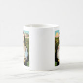 Pomeranian-Paar 3 - Mona Lisa Kaffeetasse (Mittel)
