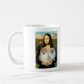 Pomeranian-Paar 3 - Mona Lisa Kaffeetasse (Links)