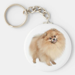 Pomeranian Pom Pom Puppy Dog Keychain Schlüsselanhänger