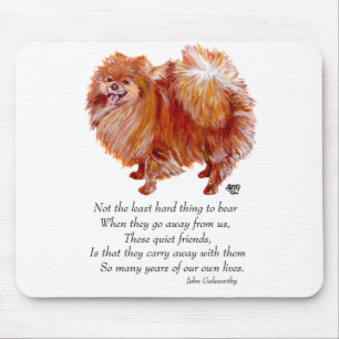 Pomeranian Regenbogenbrücke Mousepad